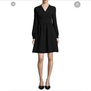 Kate Spade long sleeve black dress w/ belt